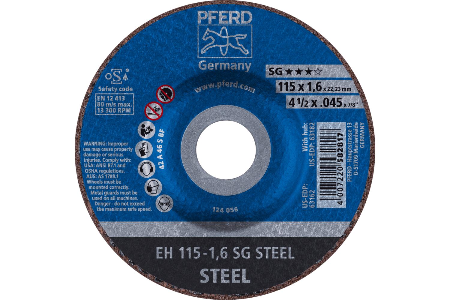 PFERD 21724587 High Performance Line Carbide Burr, Ball Head, 1/2 in Dia Head, 7/16 in L of Cut, 2-3/16 in OAL, INOX Cut