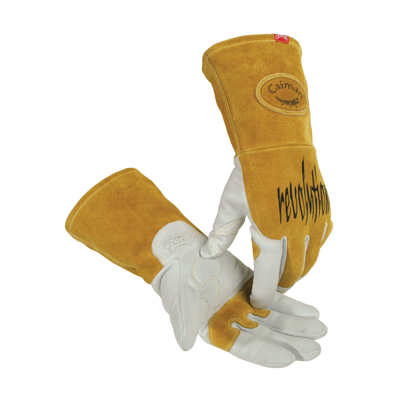 Ironcat&reg; 6021/XL Heavy Weight Welding Gloves, XL, Top Grain Pigskin/Kevlar&reg; Thread, Off-White, Unlined Lining, 12-1/4 in L