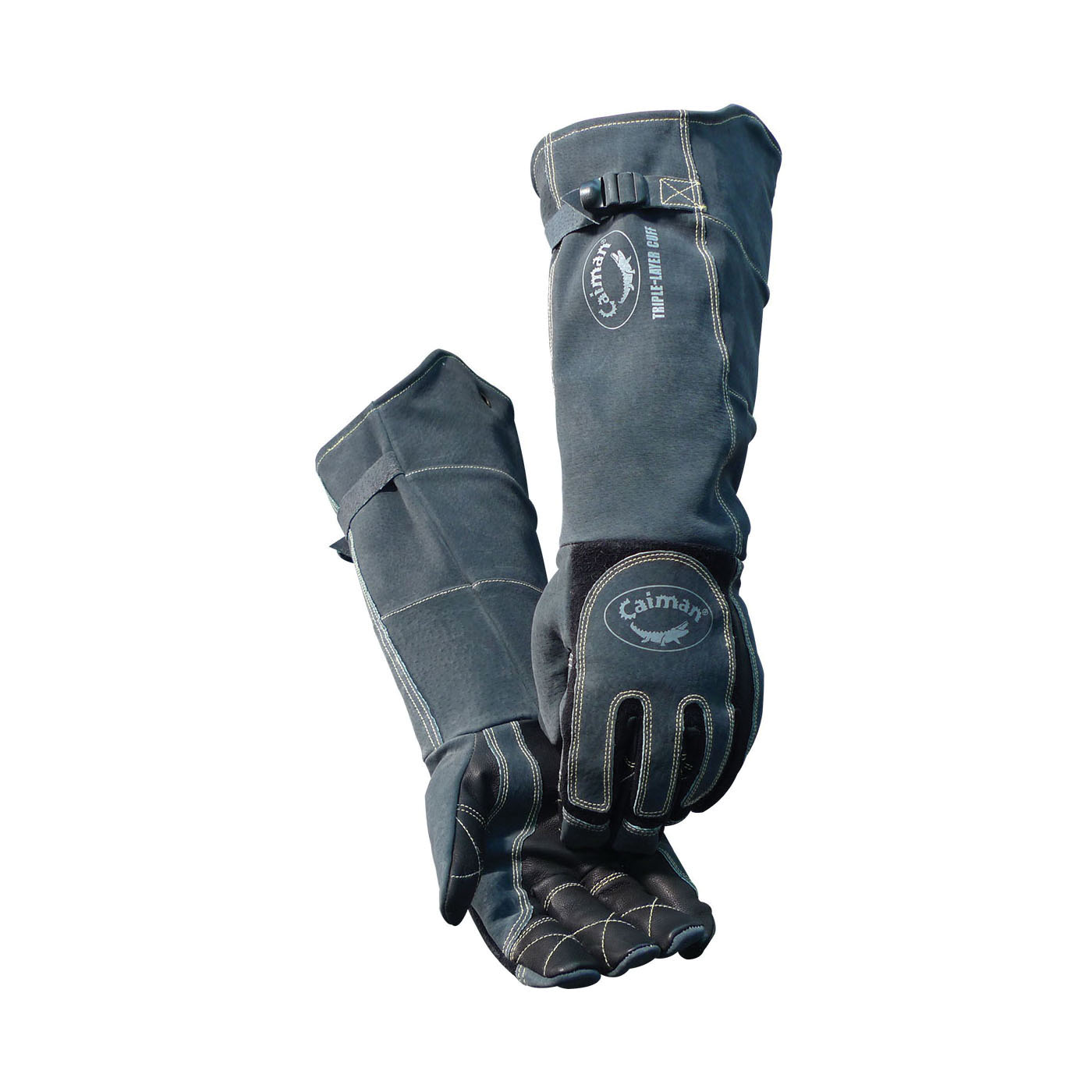 PIP&reg; 9400 Premium Grade Welders Gloves, L, Kevlar&reg; Thread/Split Cowhide Leather, Russet, Cotton Lining, Gauntlet Cuff, 14 in L