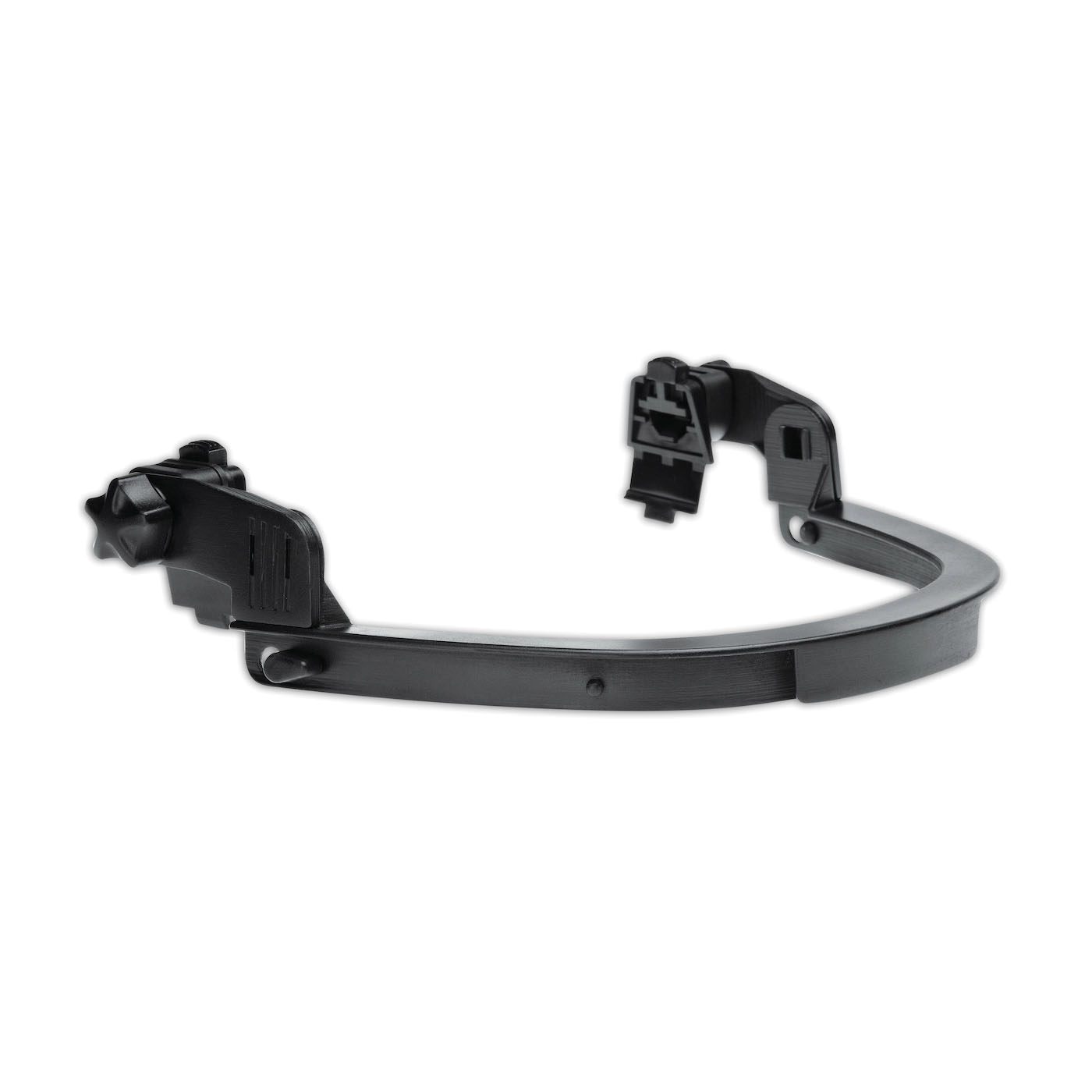 MSA V-Gard&reg; 10115730 Slotted Standard Grade Faceshield Frame, For Use With MSA&reg; Slotted Cap Style, Plastic, Black, ANSI/ISEA Z87.1-2010