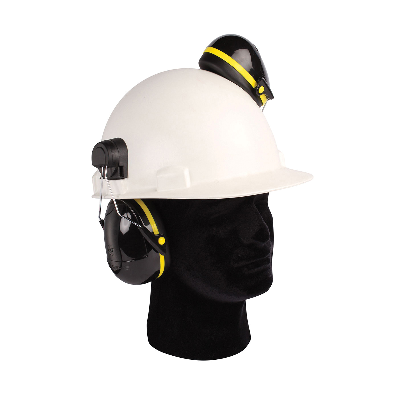 PIP&reg; Dynamic&trade; Buffalo&trade; 263-NP119 Cap Mounted Passive Earmuff, For Use With Cap Style Hard Hat, Universal Size, 26 dB, ABS, Black/White