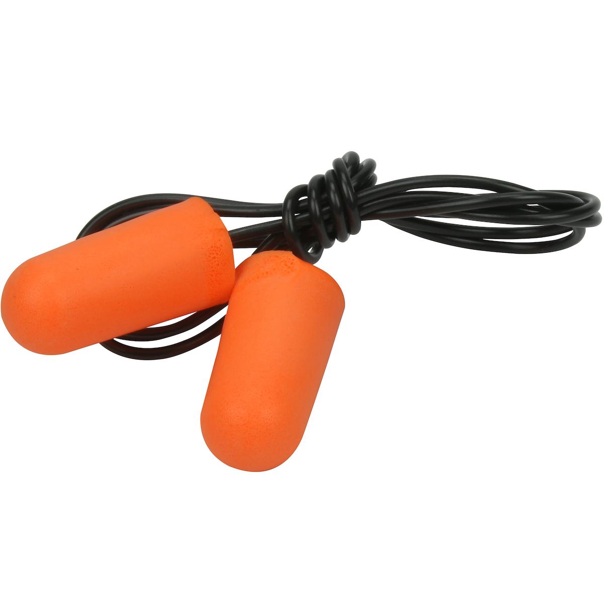 PIP&reg; Mega Bullet&trade; 267-HPF210C Ear Plug, 32 dB Noise Reduction, Bullet Shape, Disposable, Corded Design