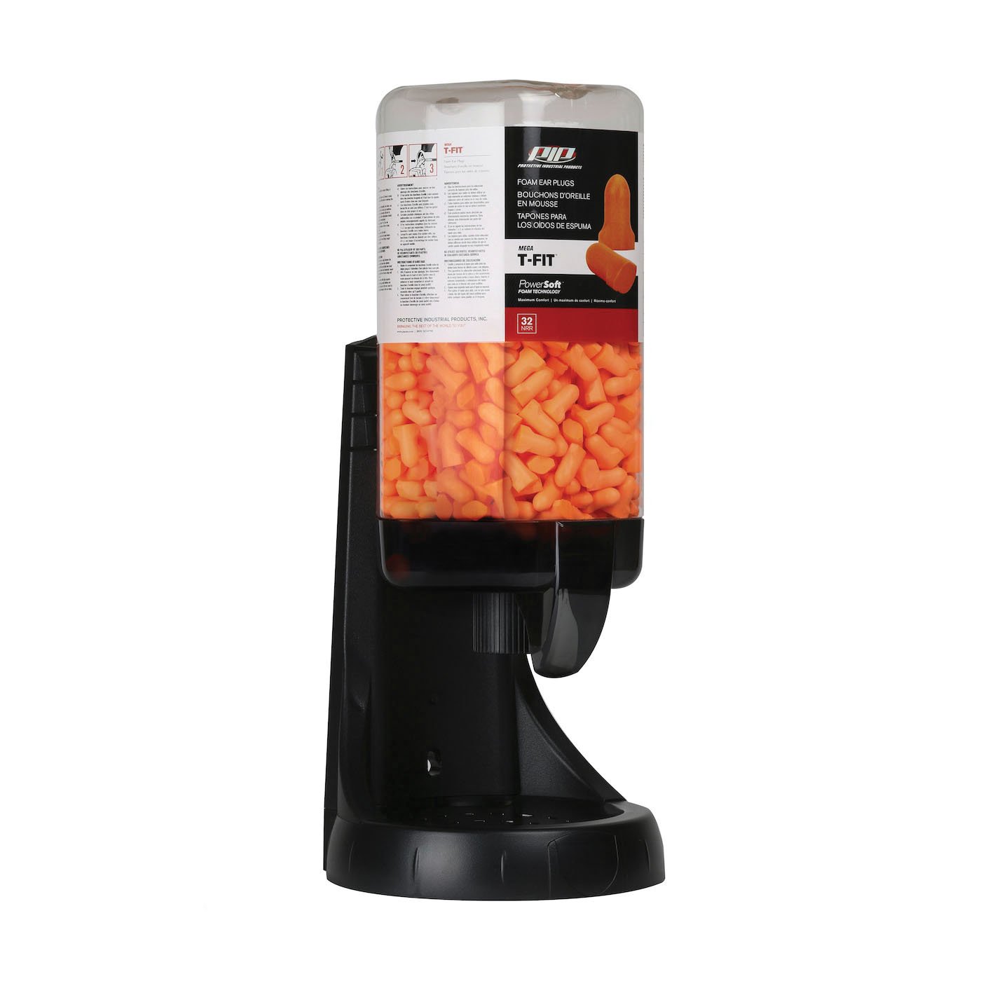 PIP&reg; 267-HPDR810-500 Ear Plug Dispenser, 500 Pair Capacity, Polyurethane Foam
