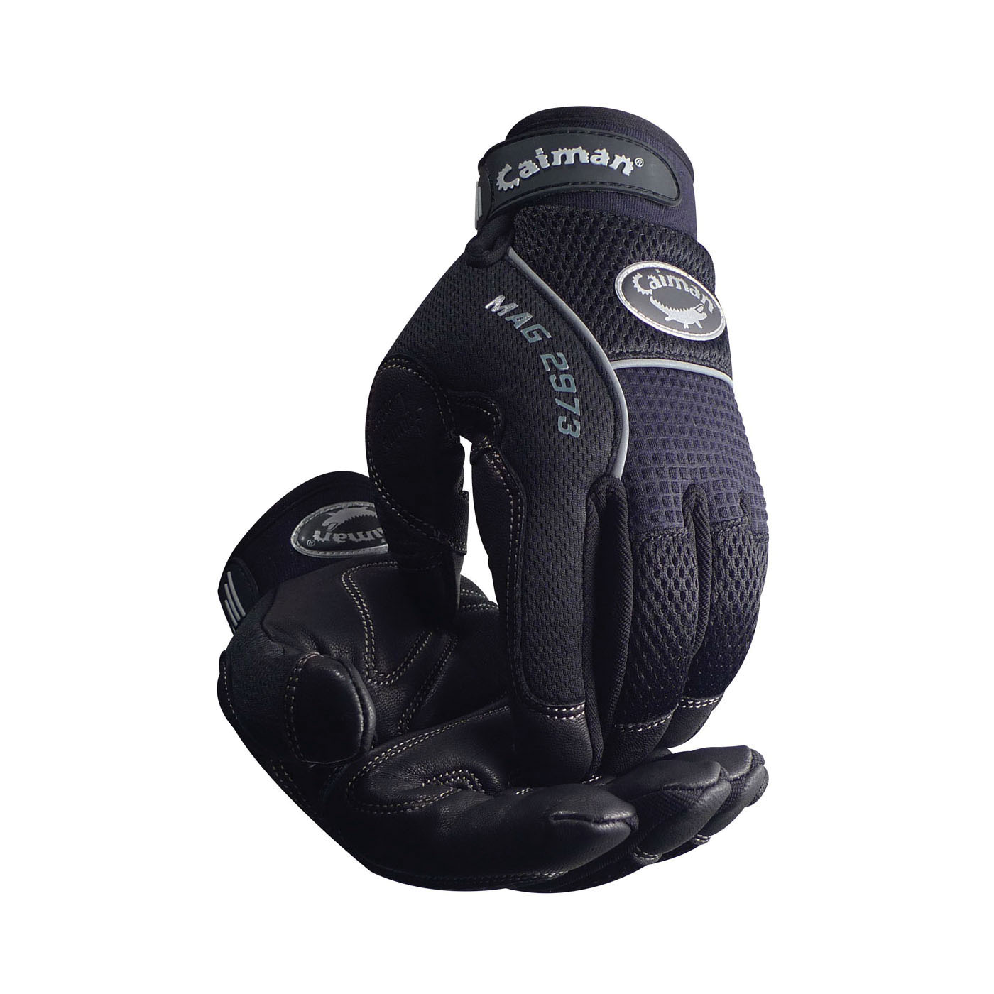 Caiman&reg; 3004-1 Sleeve, 18 in, Navy, Cotton, Wrist Buttons Closure