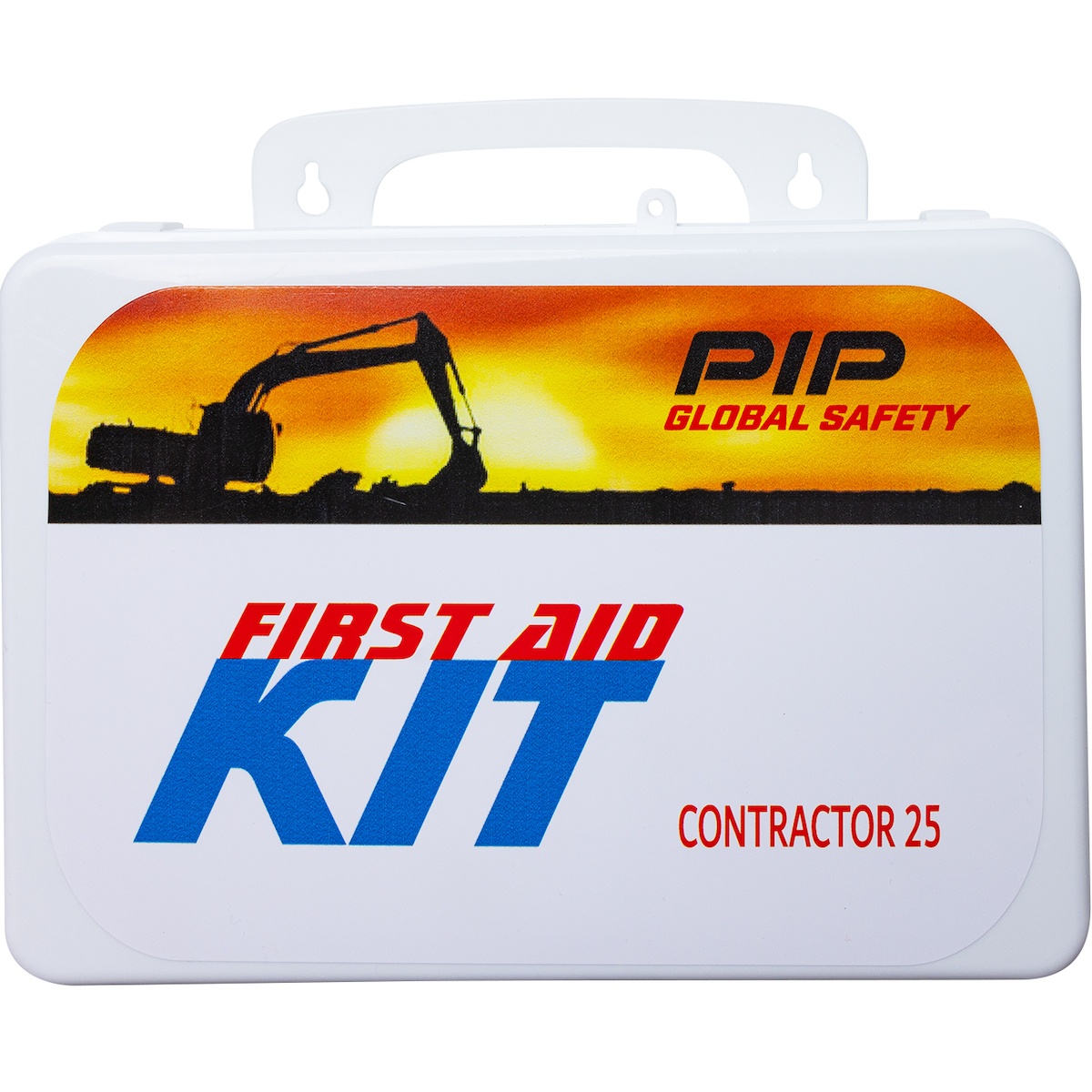 PIP&reg; 299-15025A Lightweight Waterproof First Aid Kit, Wall Mount, 110 Components, Plastic Case
