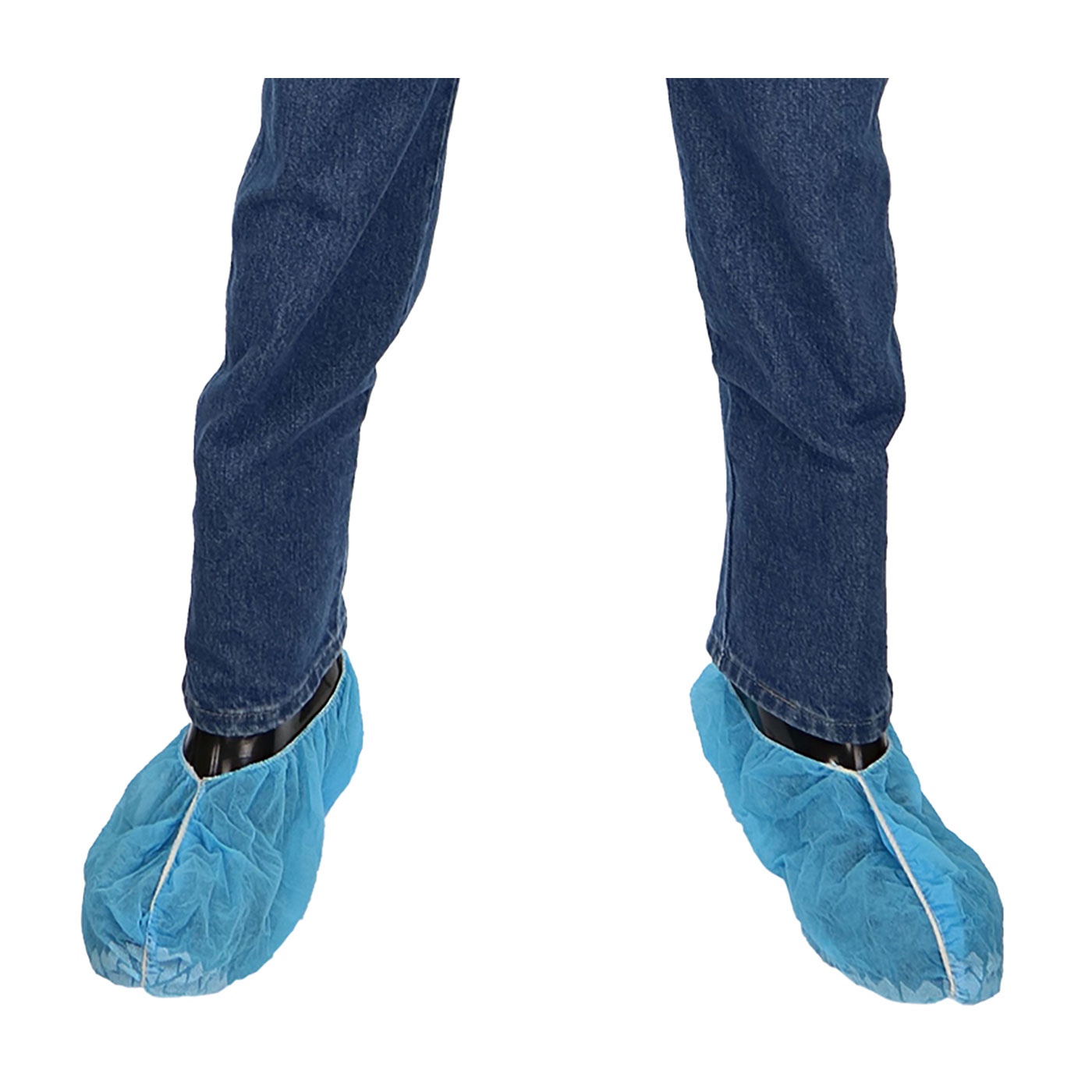 KleenGuard&trade; 44490 A40 Disposable Liquid and Particle Protection Shoe Cover, Universal Fits Shoe, White, Elastic Closure, Microporous Film Laminate Outsole, Resists: Slip, Specifications Met: ASTM F1670, ANSI/ISEA 101-1996, NEPA 99