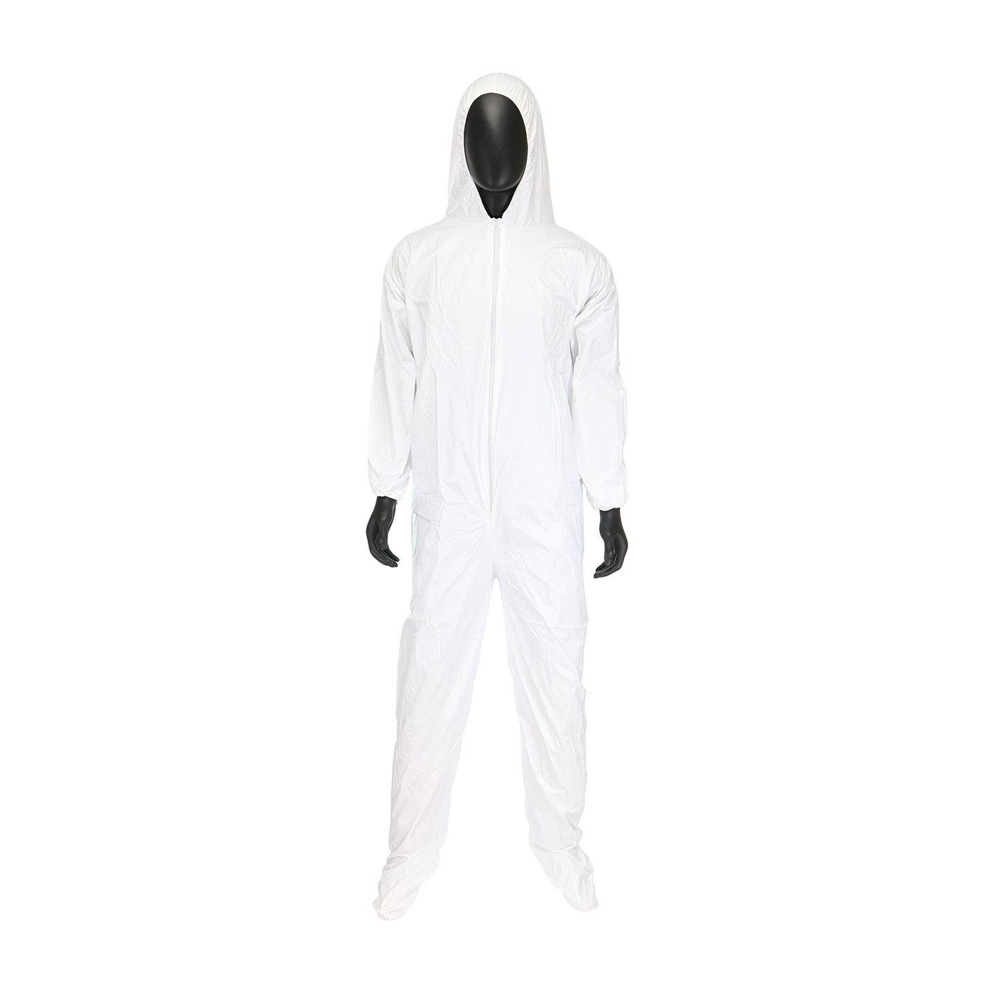 KleenGuard&trade; 44312 A40 Liquid Particle Protection Disposable Coverall, M, White, Microporous Film Laminate, 23-1/2 in Chest, 37 in L Inseam