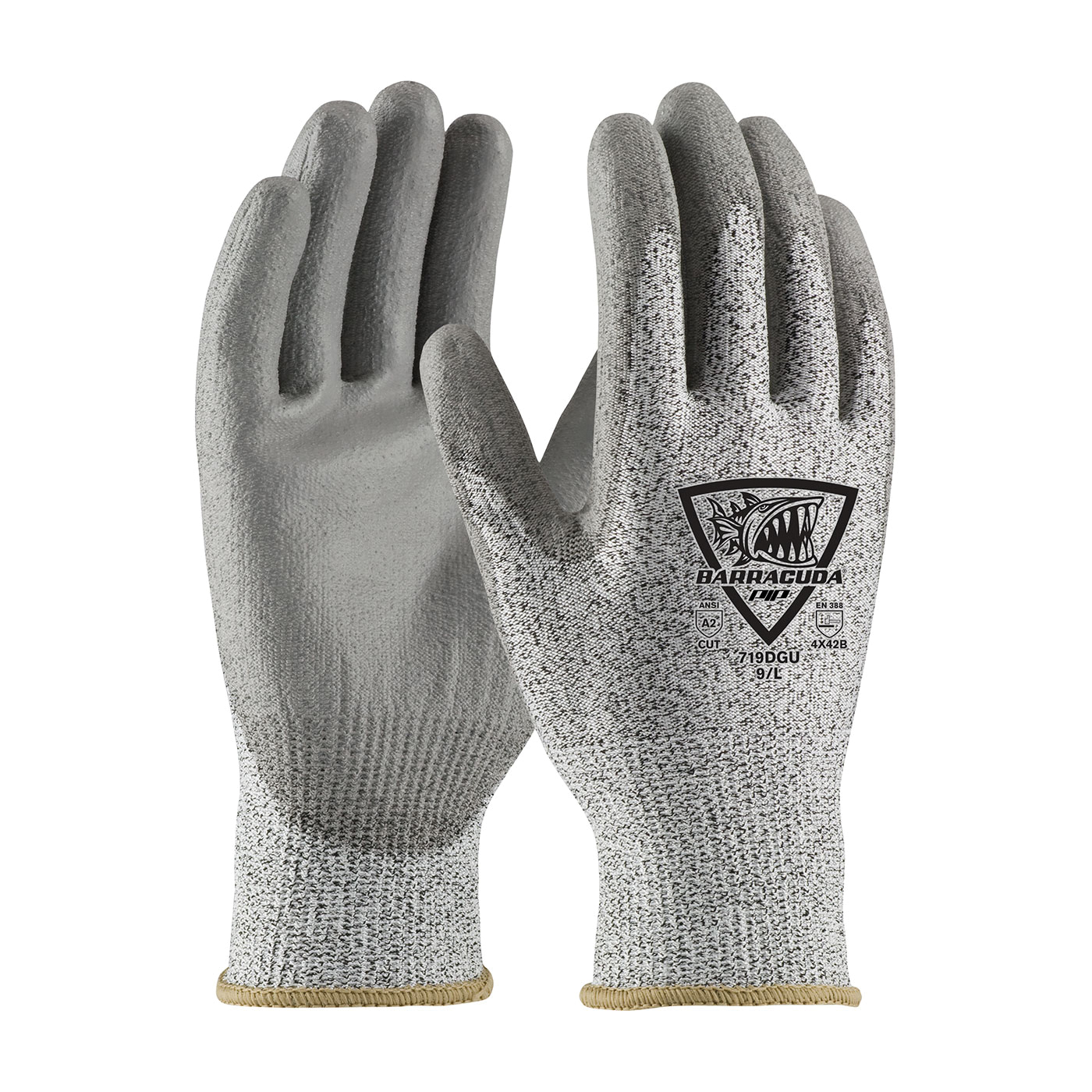 Kut Gard® 07-KA744/S Economy Weight Cut-Resistant Gloves, S, ACP™/Kevlar®, Knit Wrist Cuff, Resists: Abrasion, Cut and Heat, ANSI Cut-Resistance Level: A3, Paired Hand