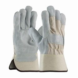 PIP&reg; 80-8800/XL Platinum 80-8800 Heavy Weight General Purpose Gloves, Gunn Cut/Wing Thumb Style, XL, Split Cowhide Leather Palm, 25% Cotton/75% Split Cowhide Leather/Kevlar&reg;, Gray/Natural, Safety Cuff, Uncoated Coating, Resists: