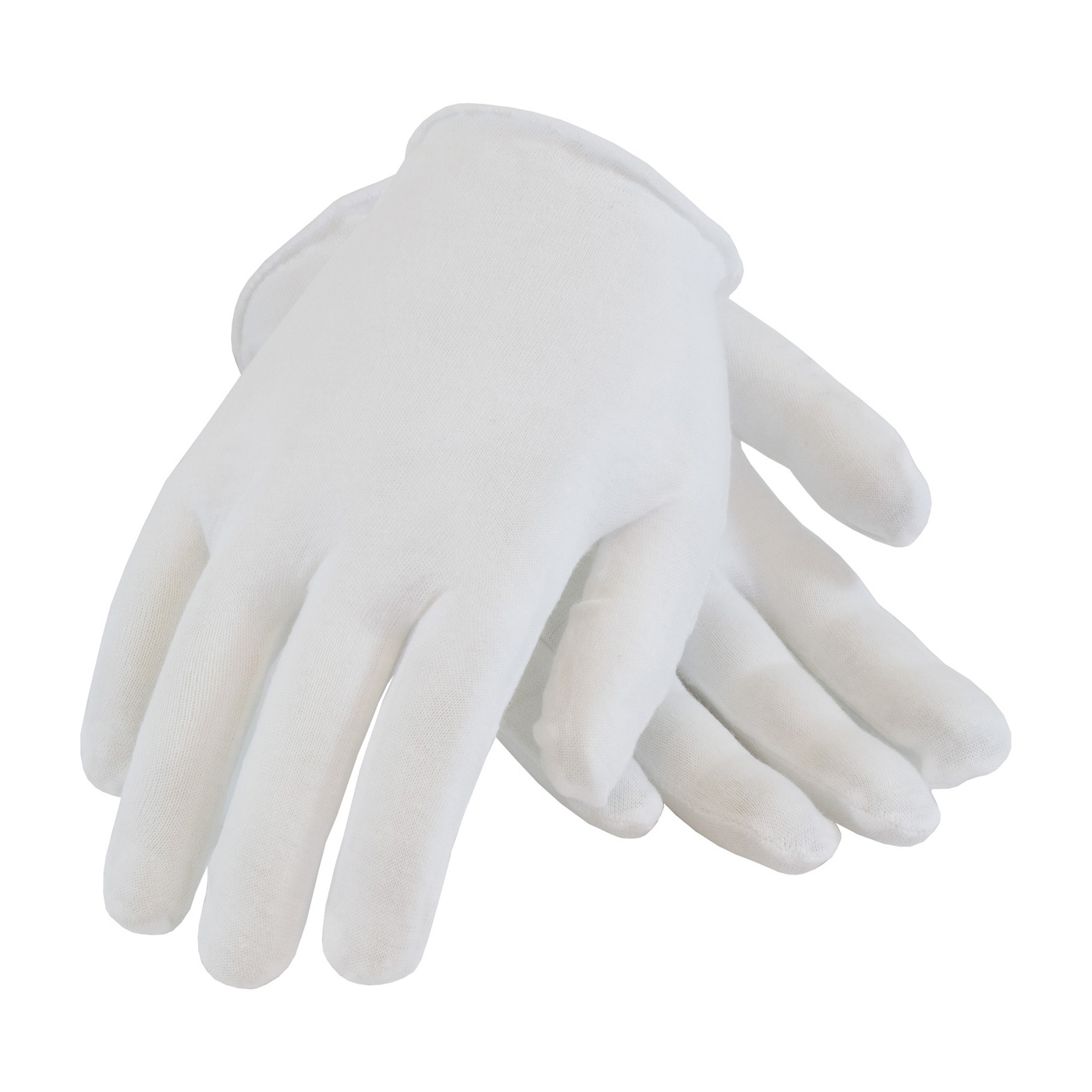 MCR Safety 8600C Lightweight Inspectors Gloves, L, 7 ga Cotton, White, Straight Thumb Style, Paired Hand, 8-1/2 in L