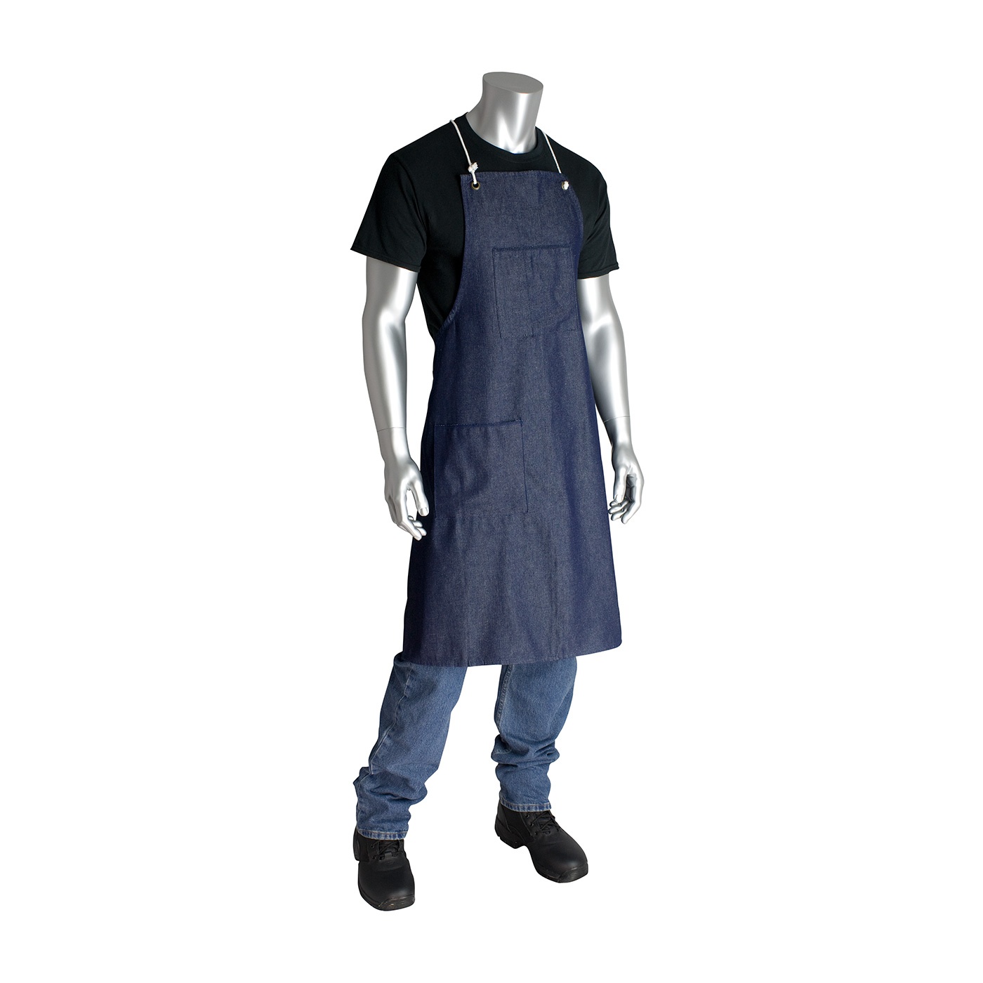 Best Welds&reg; 400 Regular Standard Bib Apron, Leather, 3 ft L x 24 in W, Resists: Abrasion and Heat
