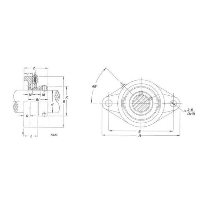 IPTCI Bearings SAFL 211 35 G IPTSAFL211-35G