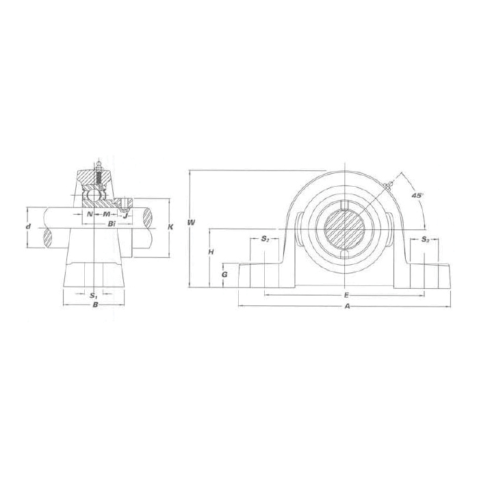 IPTCI Bearings SAPL 210 32 G IPTSAPL210-32G