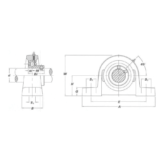 IPTCI Bearings SBPL 205 25MM G IPTSBPL205-25MMG