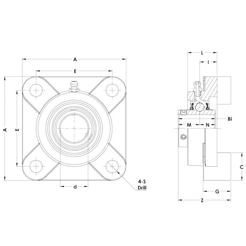 IPTCI Bearings SUCSOF 207 22 IPTSUCSF207-22