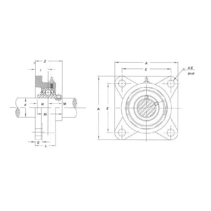 IPTCI Bearings UCF 206 19 IPTUCF206-19