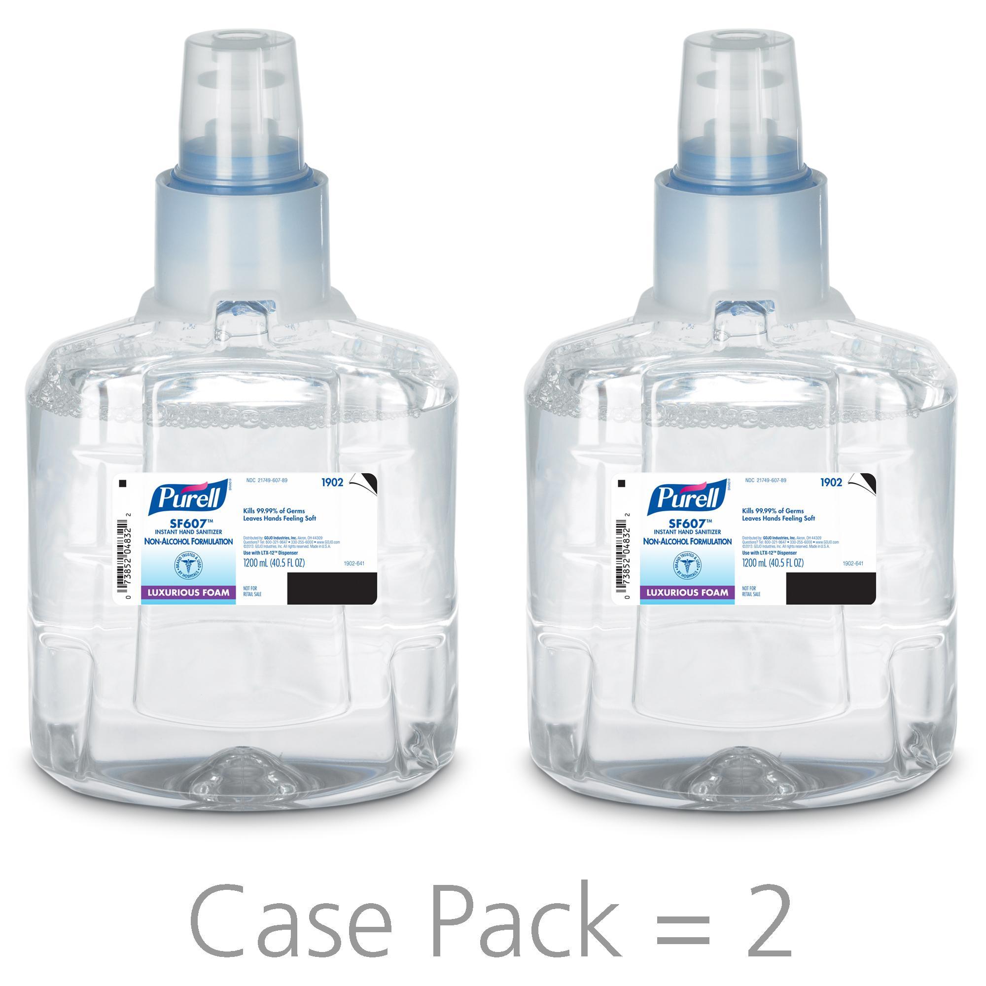 PURELL&reg; 5392-02 TFX&trade; Hand Sanitizer, 1200 mL Nominal, Dispenser Refill Package, Foam Form, Fruity/Odorless Odor/Scent, Clear/Colorless/Yellow