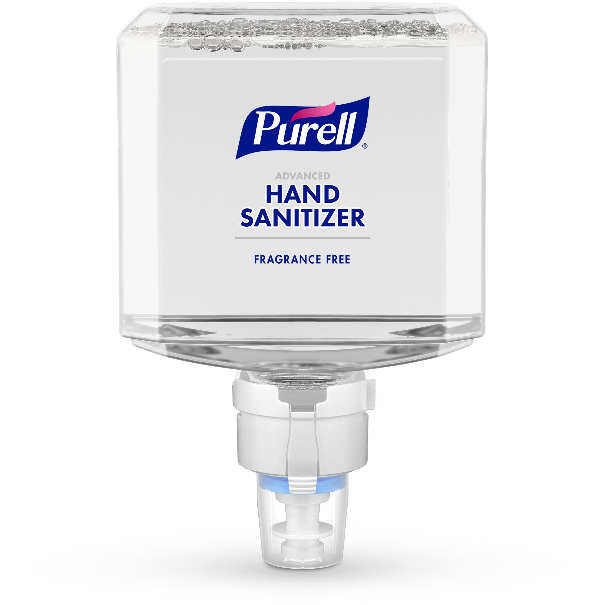 PURELL® 9625-04 Hand Sanitizer, 2 fl-oz Nominal, Bottle Package, Gel Form, Fruity/Odorless Odor/Scent, Clear/Light Blue