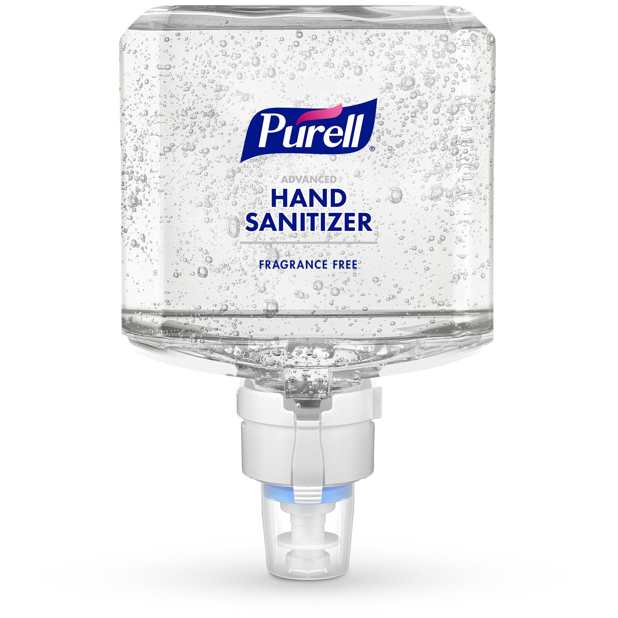 PURELL&reg; 7760-02 Advanced Hand Sanitizer, 1200 mL Nominal, Dispenser Refill Package, Gel Form, Fragrance Free Odor/Scent, Clear/Yellow