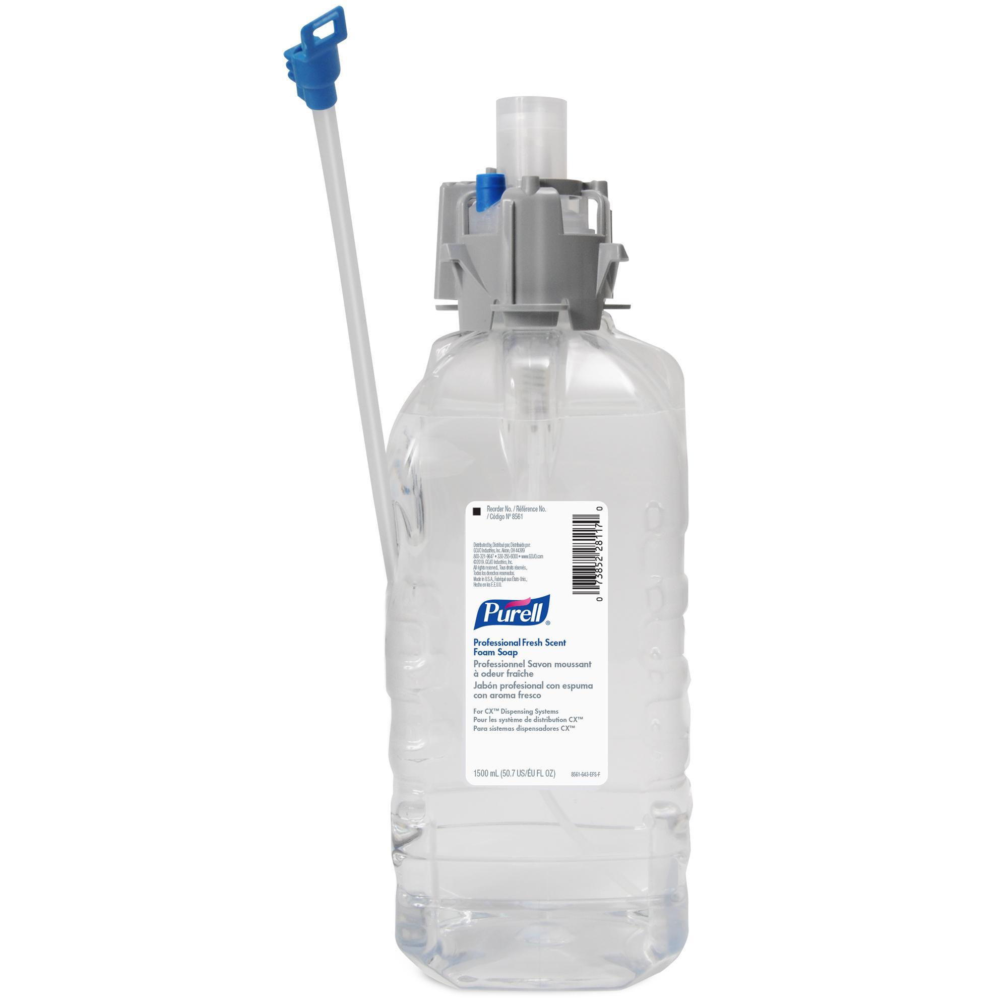 GOJO® 8516-04 Handwash, 2300 mL, Refill, Foam, Pomeberry, Light Blue
