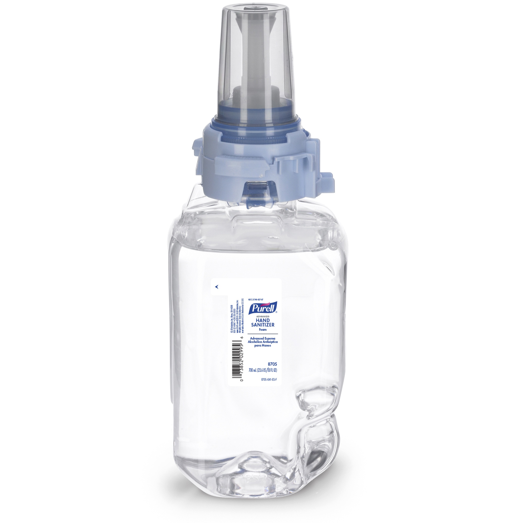 PURELL&reg; 1902-02 SF607&trade; Hand Sanitizer, 1200 mL Nominal, Dispenser Refill Package, Foam Form, Soapy Odor/Scent, Clear