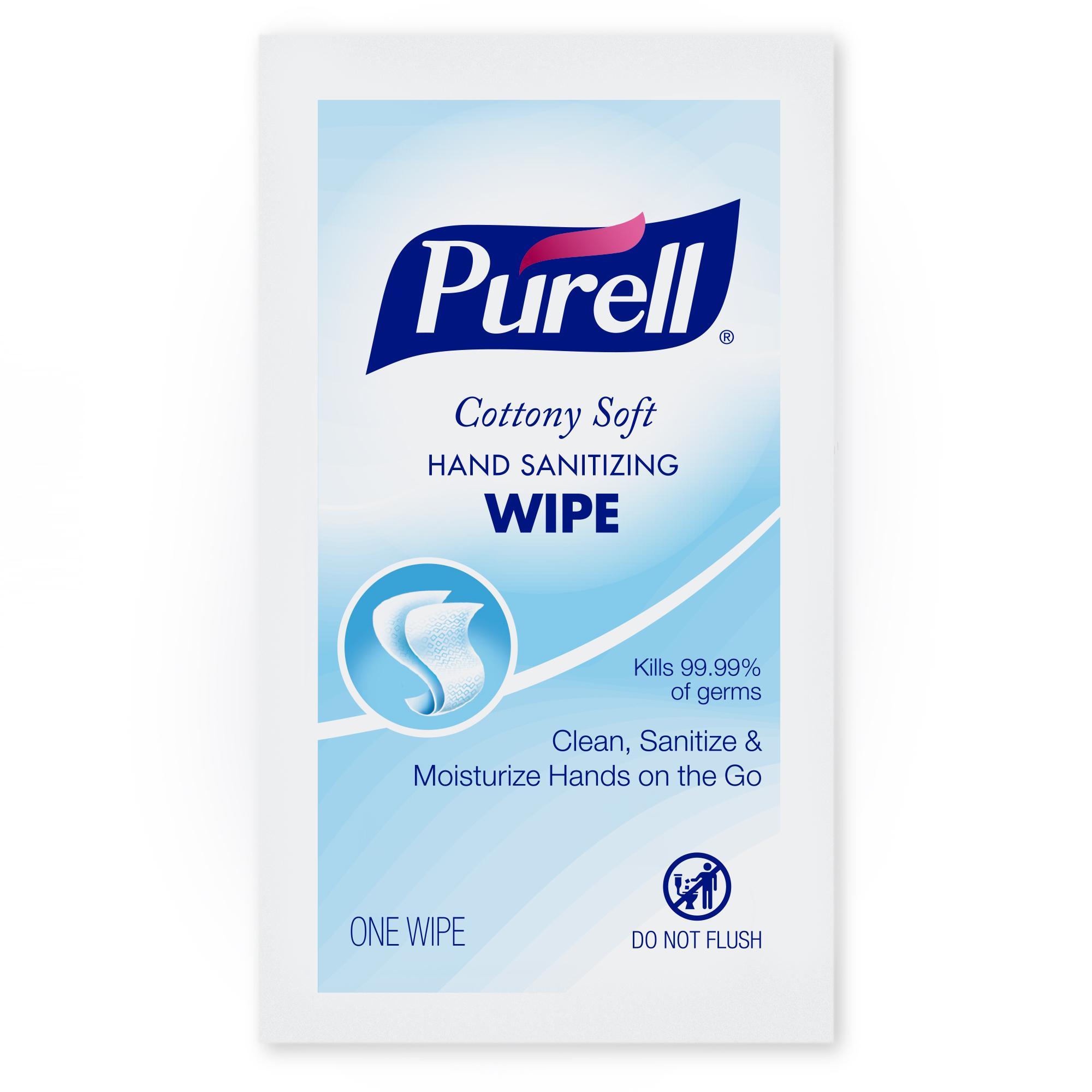 PURELL® 9036-24 Personal Pack Hand Sanitizing Wipes, 5-1/2 x 7 in, 36 Count Capacity, Clear