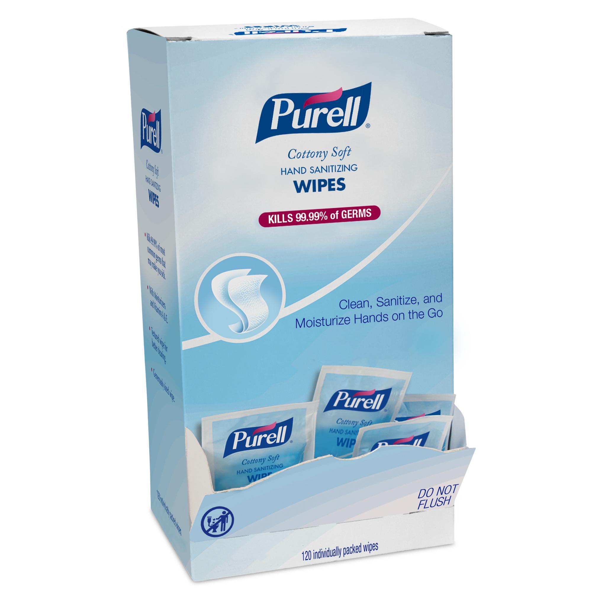 PURELL® 9031-06 Hand Sanitizing Wipes, 6 x 7 in, 175 Count Capacity, White