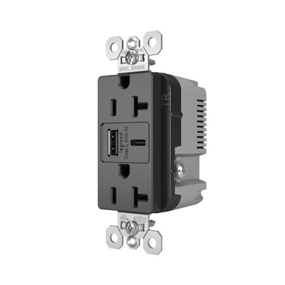 Pass & Seymour&reg; TR20USBAC6BK