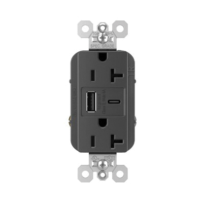 Pass & Seymour&reg; TR20USBAC6BK