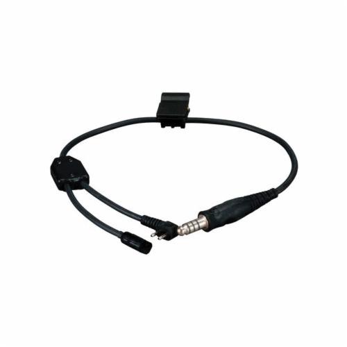 product 3M™ PELTOR™ DUAL Push-To-Talk (PTT) Adapter Military Radios FL5701, with 6-PIN MIL-C-55116 Connector, 1 EA/Case