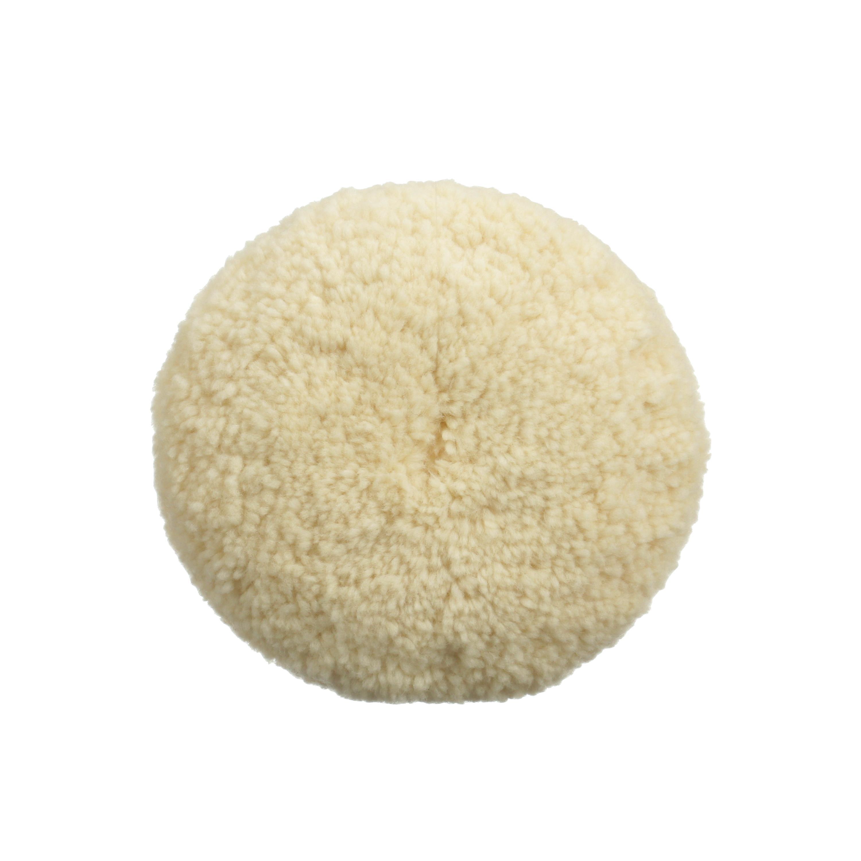 Perfect-It&trade; 7000028404 01927 Compounding Pad, 5.25 in OAD, Hook and Loop Attachment, Wool Pad