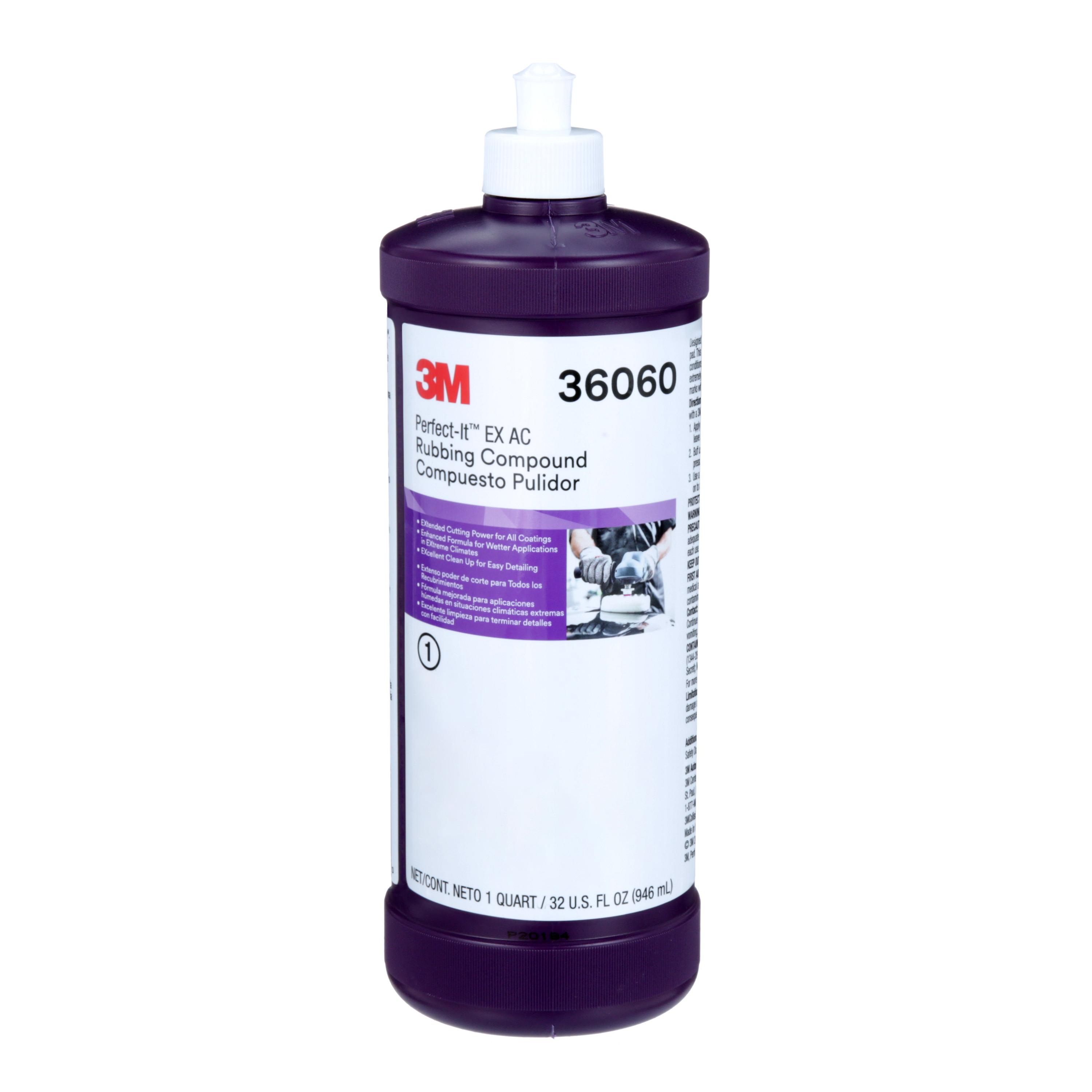 product 3M™ Perfect-It™ EX AC Rubbing Compound, 36061, 1 gal (8.95 lb), 4 per case