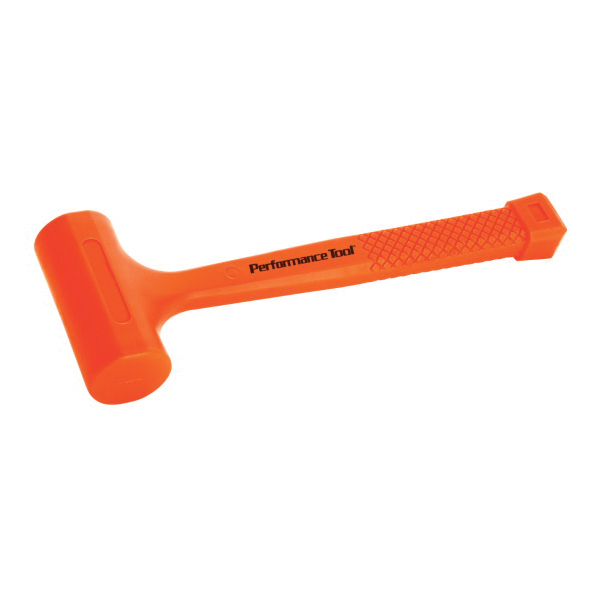 Proto&reg; J1368 Mallet, 16-3/4 in OAL, 2-1/4 in Dia Flat Face, 2.3 lb Rubber Head, Hickory Wood Handle