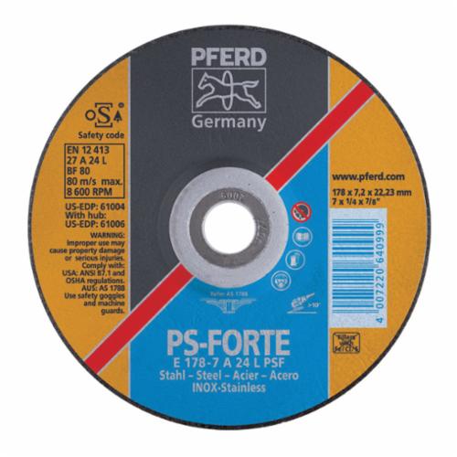 product 3M™ Silver Depressed Center Grinding Wheel, 87451, 36+, T27, 7 in x 1/4 in x 7/8 in, 10/Carton, 20 ea/Case