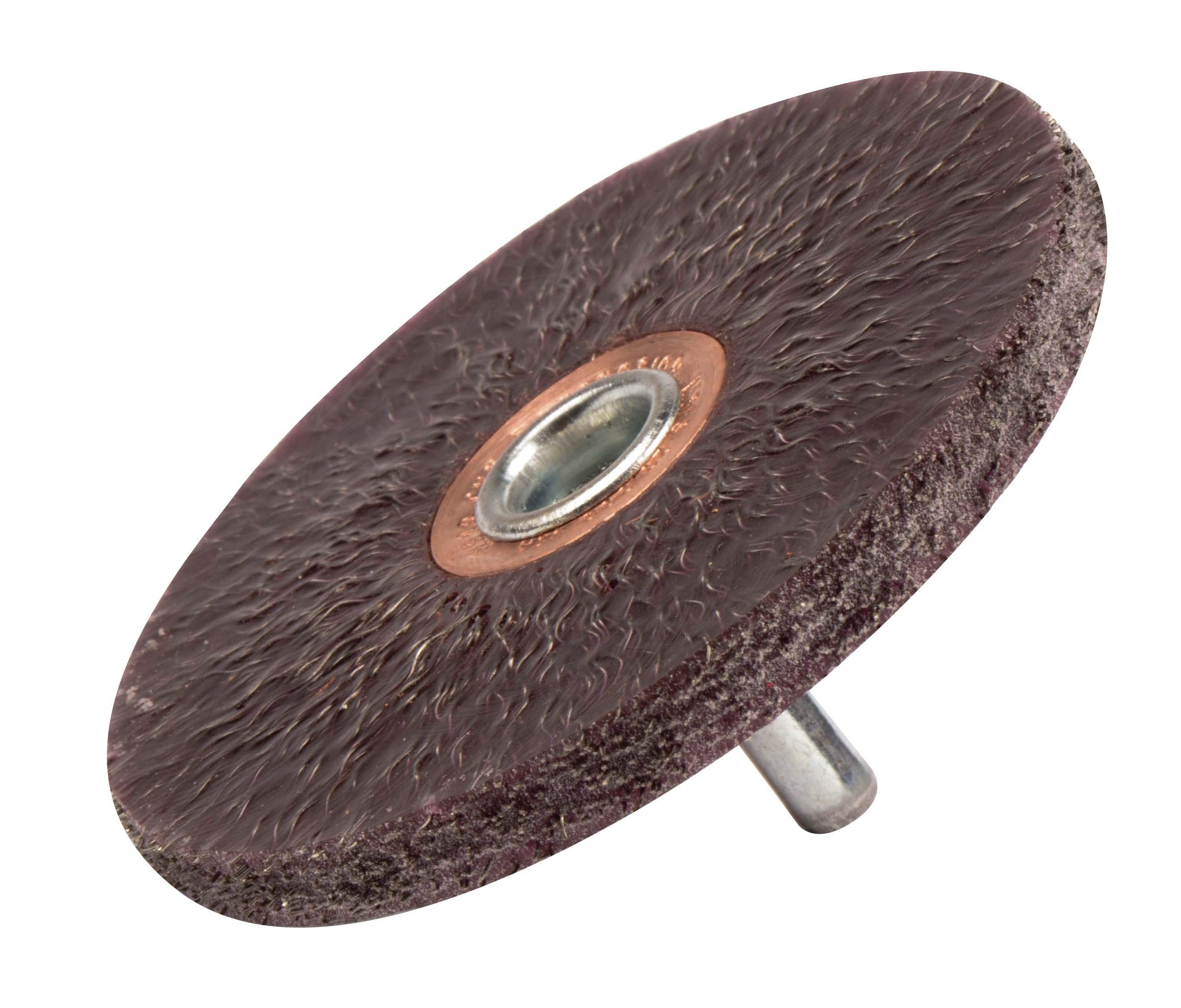Polyflex&reg; 35135 Encapsulated Narrow Face Wheel Brush, 8 in Dia Brush, 1/2 in W Face, 0.014 in Dia Crimped Filament/Wire, 5/8 in Arbor Hole