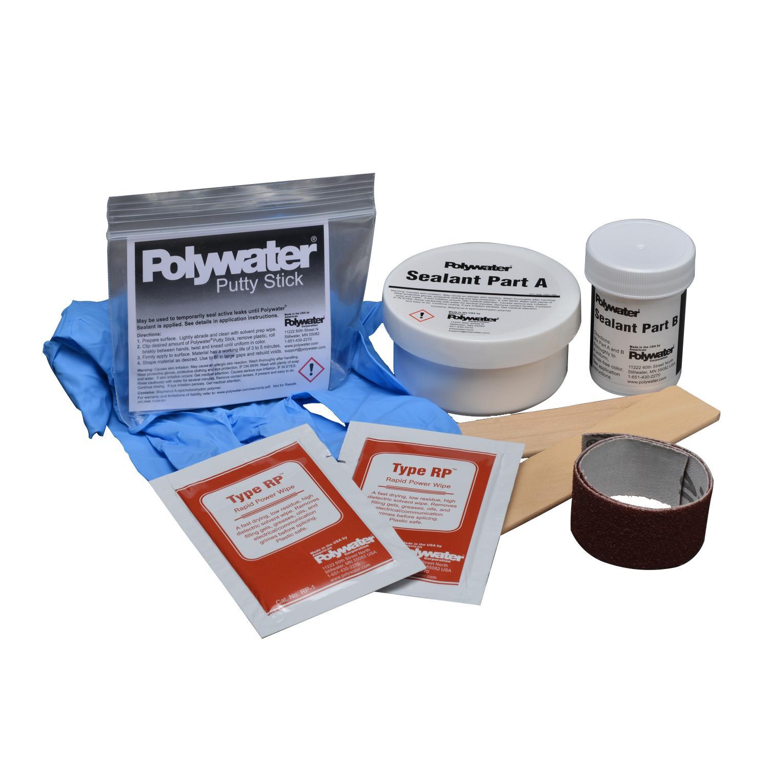 Polywater&reg; HydraSol&reg; HS-1 Saturated Safer Water Based Cable Gel Remover Wipes, 10 in W x 10 in H, White
