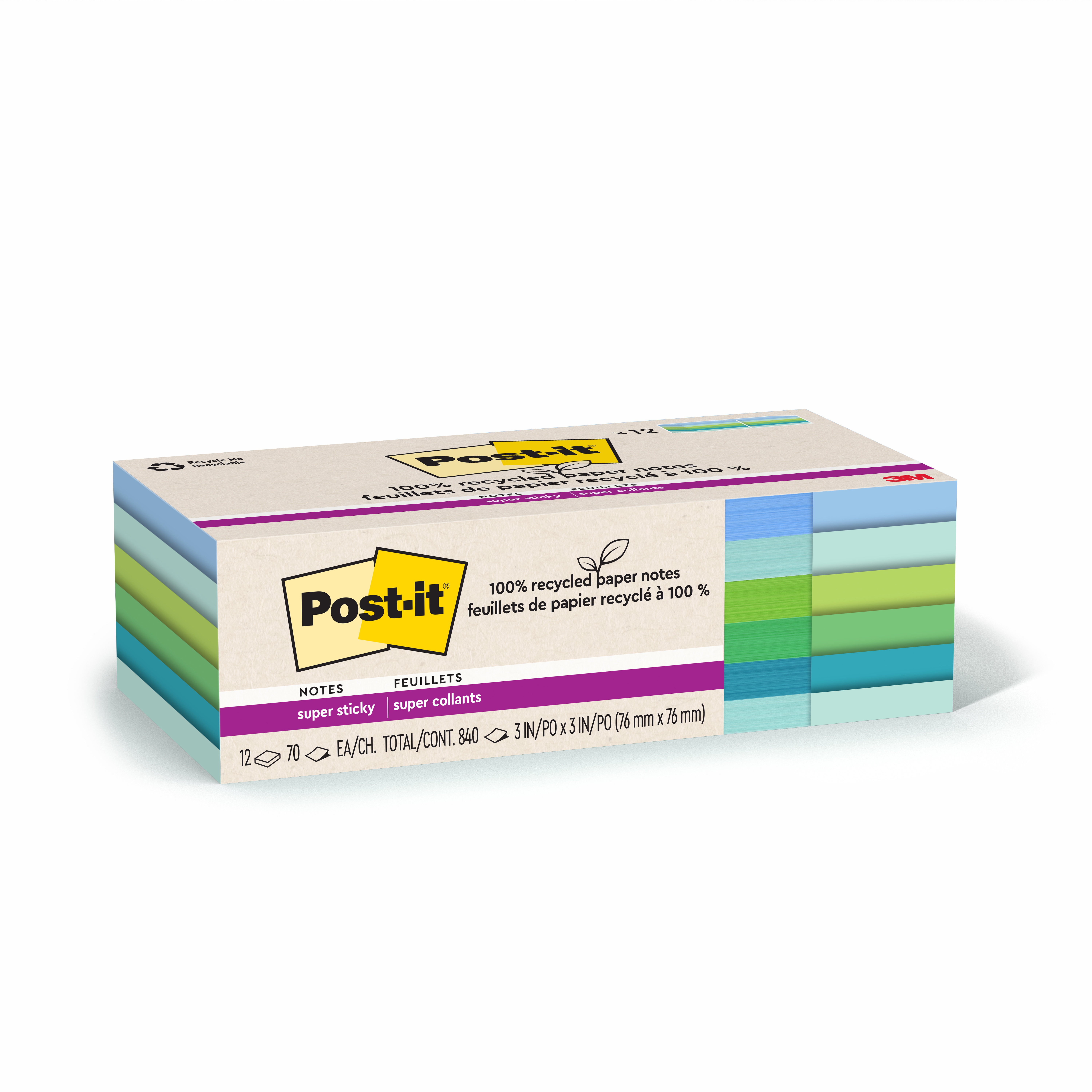 Post-it&reg; 7100290284 MMM 654R-12SST