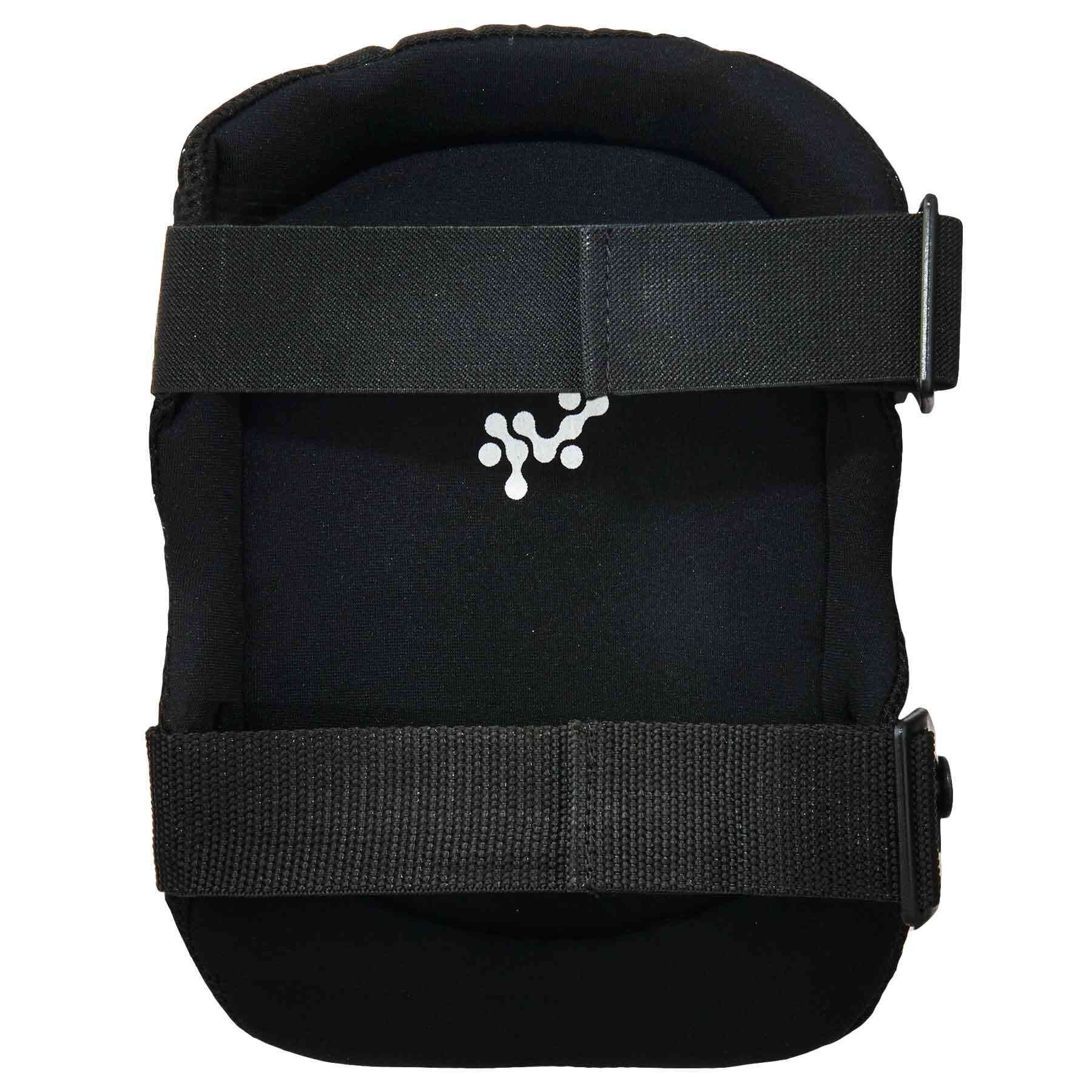 ProFlex&reg; 18447 347 Lightweight Long Cap Knee Pads, Rubber Cap, Gel-Polymer Pad, Clip/Hook and Loop Closure, Elastic Strap, 2 Straps, Black