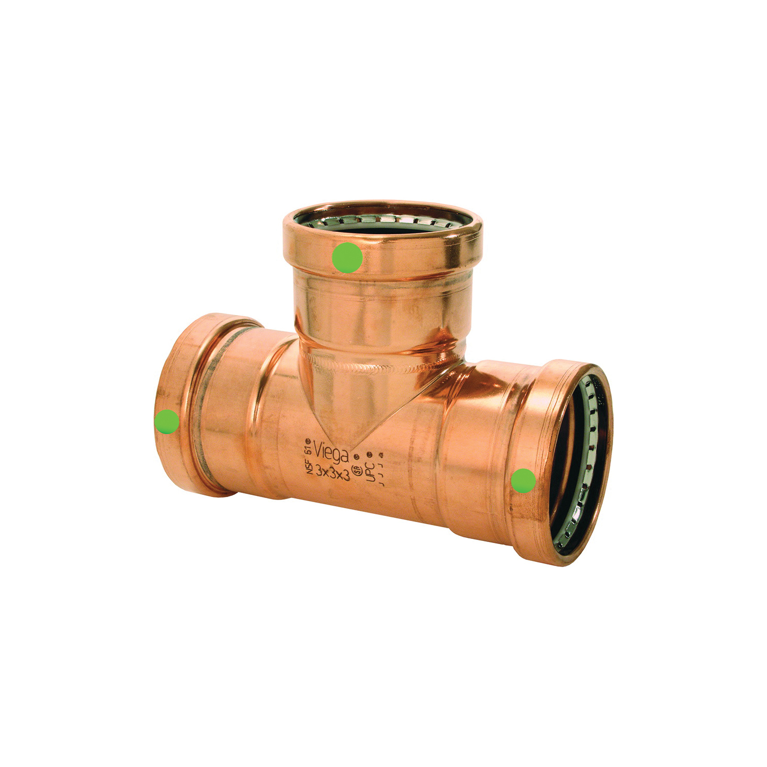 ProPress® XL-C 20683 Pipe Tee, 2-1/2 in Nominal, Press End Style, Copper, Import