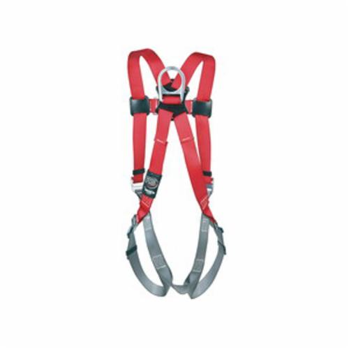 3M Protecta Fall Protection 1161543 Harness, XL, 420 lb Load, Polyester Strap, Tongue Leg Strap Buckle, Pass-Thru Chest Strap Buckle, Steel Hardware, Black