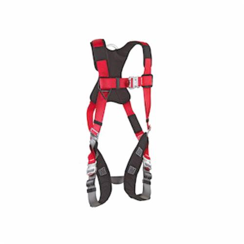 3M Protecta Fall Protection 70007708707 Pro&trade; Comfort Padding Harness, XL, 420 lb Load, Polyester Webbing Strap, Quick-Connect Leg Strap Buckle, Steel Hardware, Red