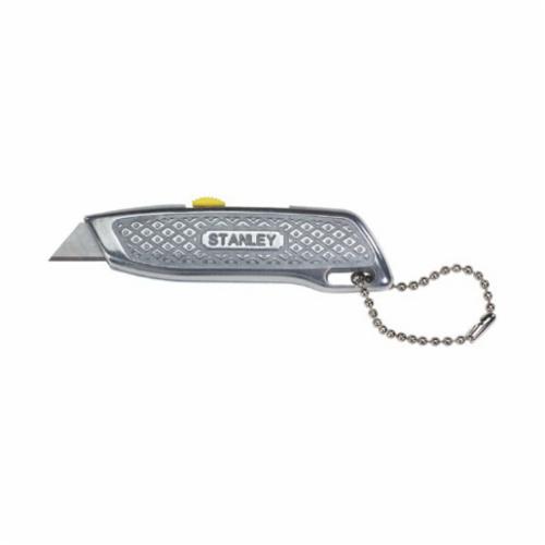 Stanley® Classic 199® 10-209 Super Duty Utility Knife With Hang-Hole, Double Sided/Fixed Blade, 3 Blades Included, High Carbon Steel Blade, 5-3/8 in OAL