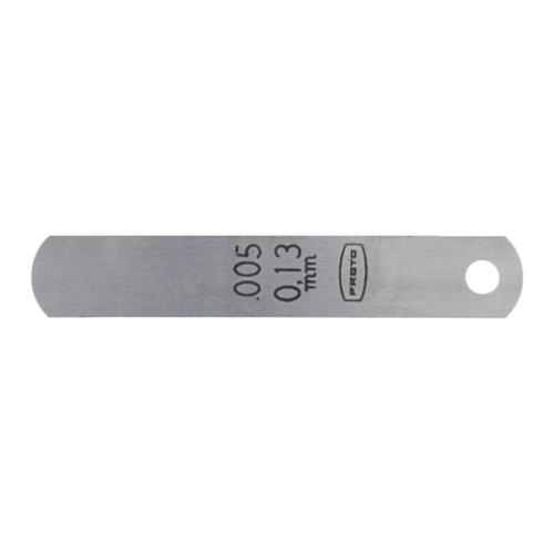 product Starrett® 667-4 Rounded End Leave Thickness Gage, 12 in L x 1/2 in W x 0.004 in THK, Tempered Steel