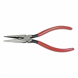 product Proto® J223G Extra Long Thin Needle Nose Plier, Serrated Steel Jaw, 2-5/32 in L x 1/2 in W Jaw, 6-5/32 in OAL, 9/32 in W Tip