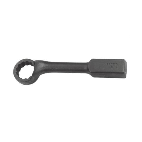 product Proto® J2634SW Heavy Duty Striking Wrench, Imperial, 2-1/8 in Box/Single End Wrench, 12 Points, 13-7/8 in OAL, 1-1/2 in THK Box End, Black Oxide