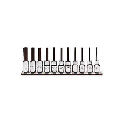 product Proto® J4739P Socket Bit Set, 1/4 in Hex, 3/8 in Drive, T10 to T30 Torx, 7 Pieces, Black Oxide