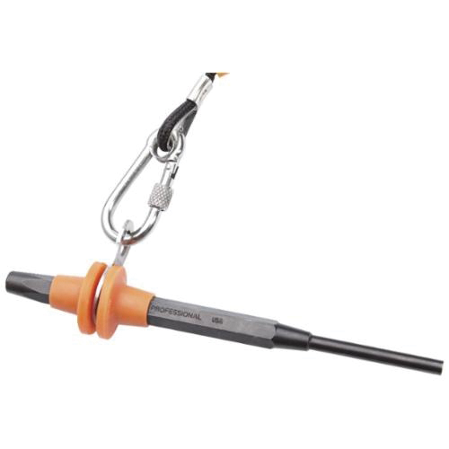 product Proto&reg; J475-16X5-32TT 2-Piece Tether Ready Drive Pin Punch, 1/8 in, 5-9/16 in OAL, Steel