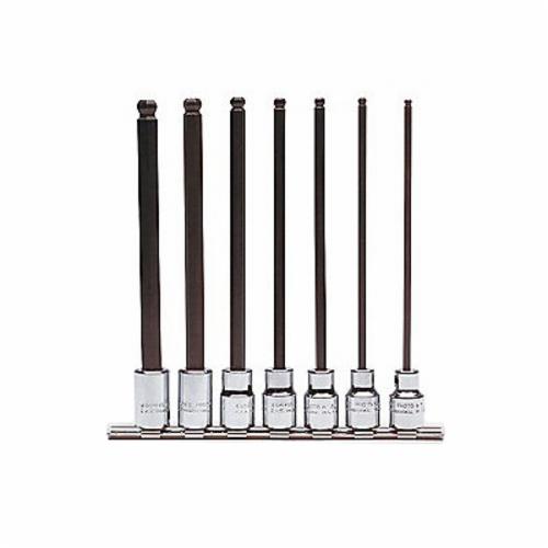 product Proto® J4770-11 Socket Bit Set, Imperial, 1/16 to 5/16 in Hex, 1/4 in Drive, 11 Pieces, Full Polished