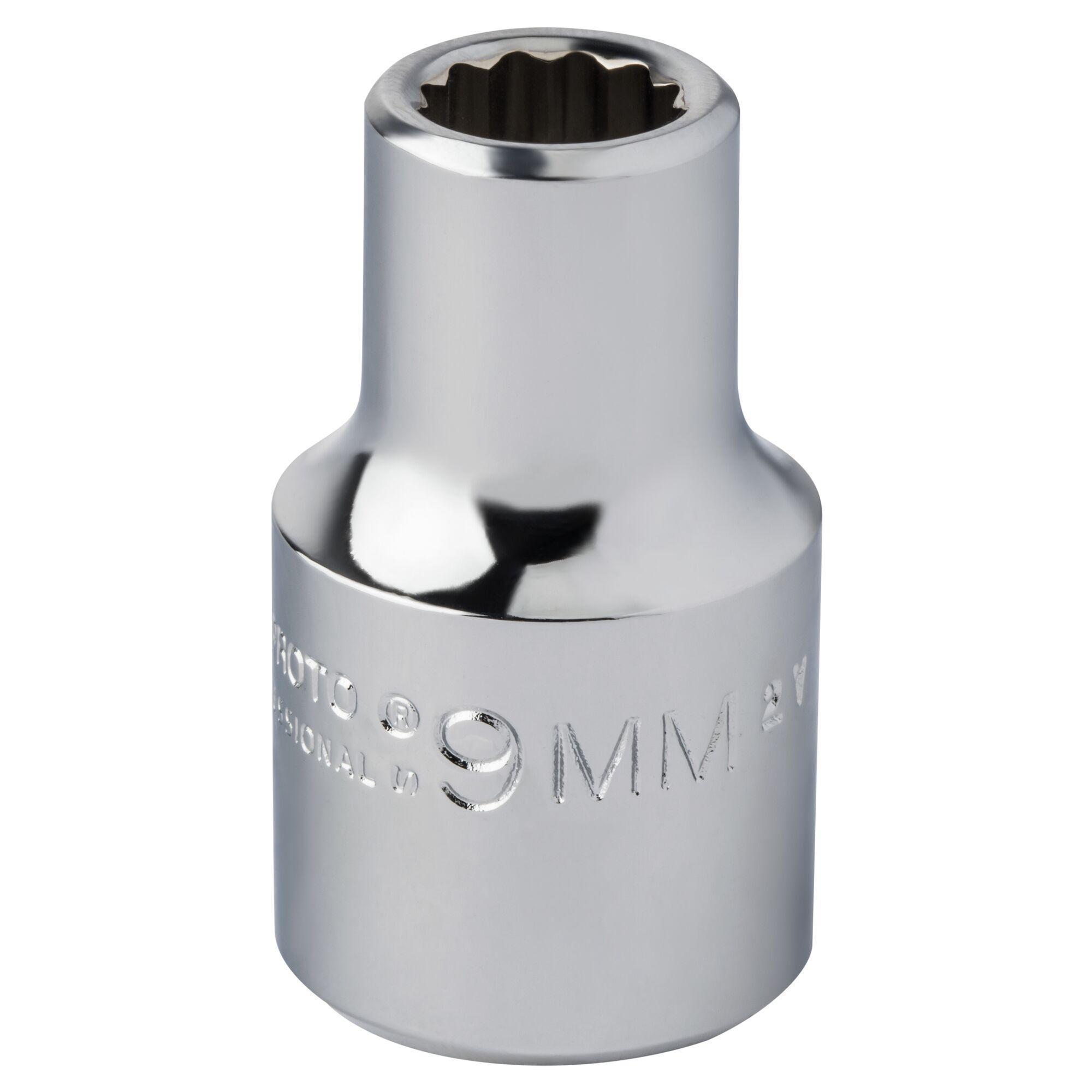 Proto&reg; TorquePlus&trade; J5409M Standard Length Socket, Metric, 1/2 in Square Drive, 9 mm