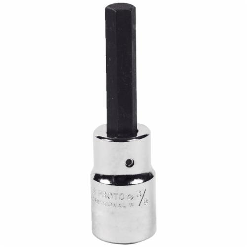 Proto® J4990-7ST Socket Bit Set, Imperial, 1/8 to 3/8 in Hex, 3/8 in Drive, 7 Pieces, Polished Chrome